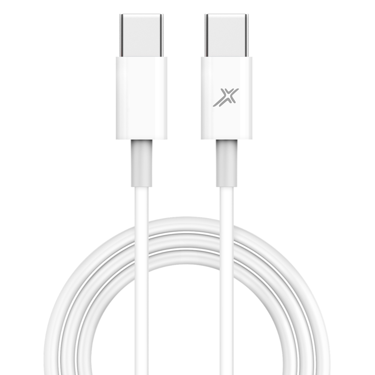 Кабель Grand-X USB Type-C - USB Type-C 20W, 1м, White