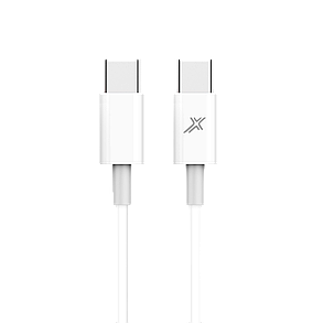 Кабель Grand-X USB Type-C - USB Type-C 20W, 1м, White, фото 4
