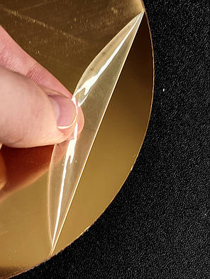 Пластикове золоте Сонце дзеркальне 36 см наклейки Б167-15, фото 3