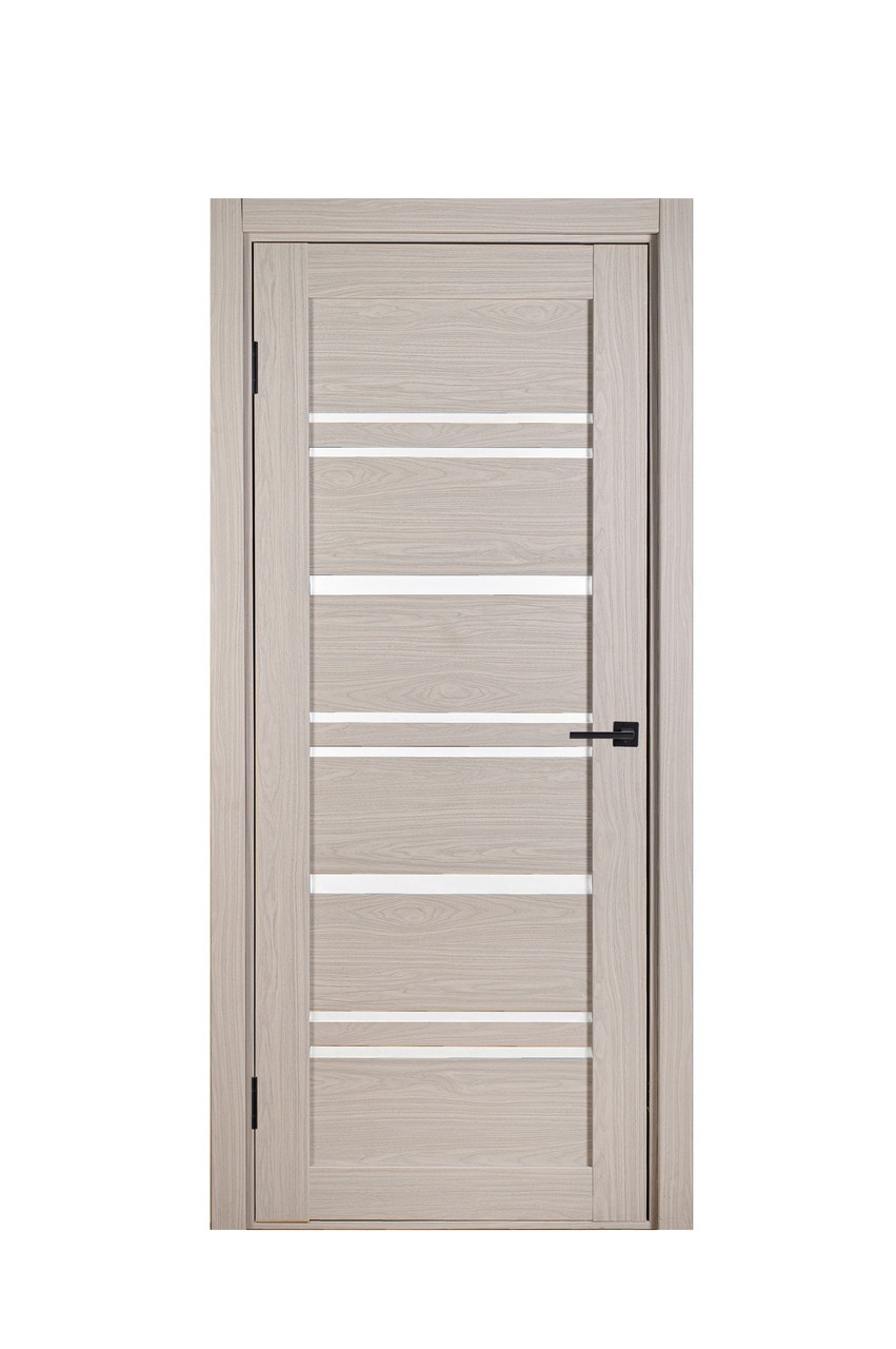 Двері Sun Doors Валенсія New Дуб димчастий + Скло сатин 80*200 см Двері міжкімнатні