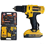 Шуруповерт ударний DeWalt DCD791 з великим набором інструментів (24V 5A/h), фото 6