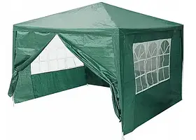 Садовий павільйон намет альтанка 3х3 метри зі стінками та вікнами