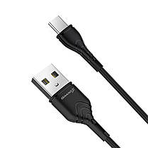 Кабель Grand-X USB-type C PC-03B 3A, 1m, CU, Fast Сharge, Black, BOX, фото 4