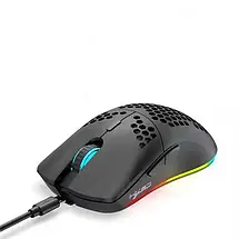 Ігрова безпровідна мишка HXSJ Т66 Black з RGB підсвіткою Акумуляторна, фото 6