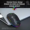 Ігрова безпровідна мишка HXSJ Т66 Black з RGB підсвіткою Акумуляторна, фото 7