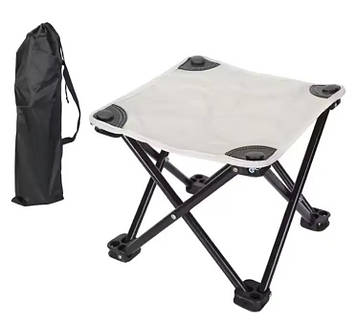Складаний туристичний стілець для риболовлі кемпінгу дачі До 140 кг Компактний похідний з чохлом KT6010303 peremogaua