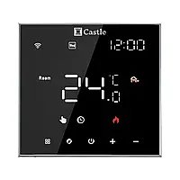 Терморегулятор програмований для теплої підлоги Castle AC602H (Чорний)