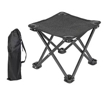 Складаний туристичний стілець для риболовлі пікніка дачі До 140 кг Компактний похідний з чохлом KT6010302 peremogaua