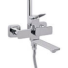 Душова система універсальна Qtap Presto на три споживачі (з виливом) QTPRE111CRM45575 Chrome, фото 3