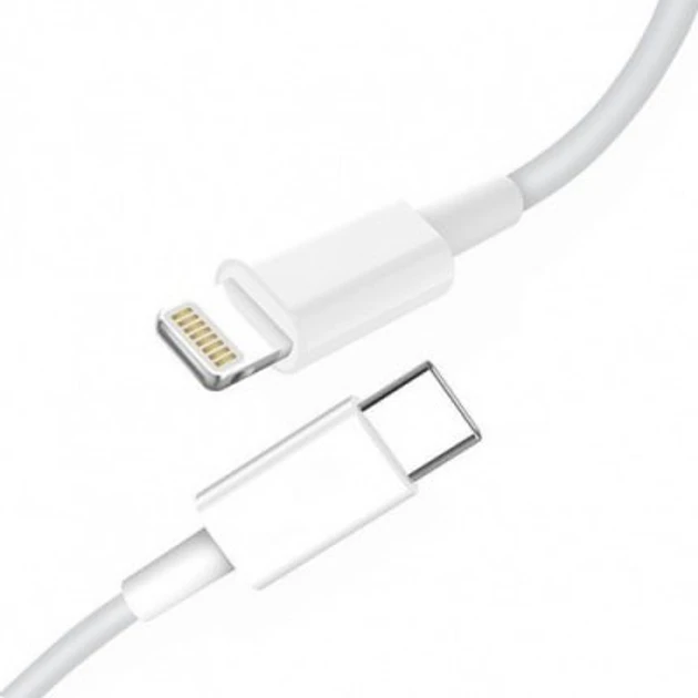 Кабель SkyDolphin S12L Frost Line USB Type-C - Lightning (M/M), 1 м, White