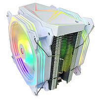 Rampage Octagon C60 Chłodzenie procesora LGA 1700/AM5 1800RPM 2 wentylatory 120mm ARGB White, фото 3