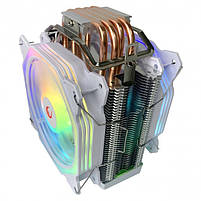 Rampage Octagon C60 Chłodzenie procesora LGA 1700/AM5 1800RPM 2 wentylatory 120mm ARGB White, фото 4