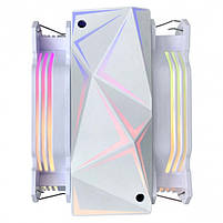 Rampage Octagon C60 Chłodzenie procesora LGA 1700/AM5 1800RPM 2 wentylatory 120mm ARGB White, фото 6