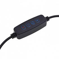 Кільцева світлодіодна RGB MJ-26 лампа від USB та тримачем для телефону, діаметр 26 см, фото 5