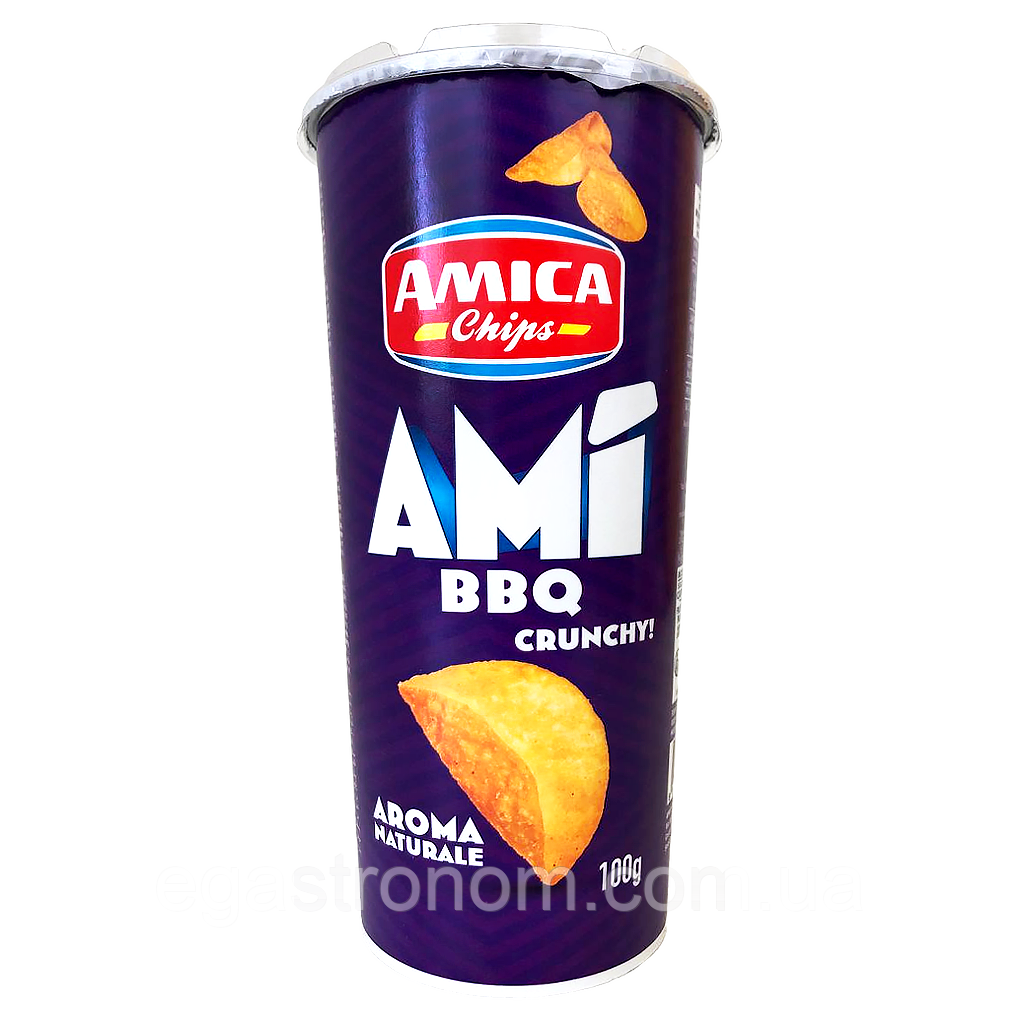 Чипси барбекю Аміка Amica barbecue 100g 16шт/ящ (Код: 00-00017367), фото 1