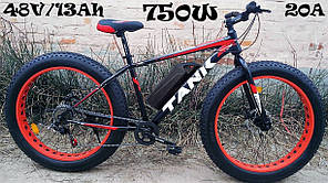 Електровелосипед фетбайк 26/4.0 Titan 750W 48V/13AH, 20 А PAS позашляховик, заднє колесо електрофетбайк