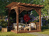 Пергола с подиумом «Гринвуд» 3 х 3 м, фото 2