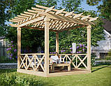 Пергола с подиумом «Гринвуд» 3 х 3 м, фото 6