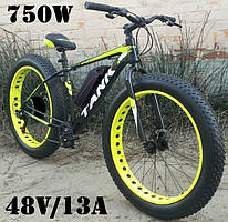 Електровелосипед фетбайк 26/4.0 Titan 750W 48V/13AH, 20 А PAS позашляховик, заднє колесо електрофетбайк