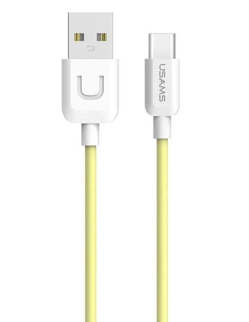 Кабель Usams US-SJ099 USB - USB Type-C, 1 м, Yellow