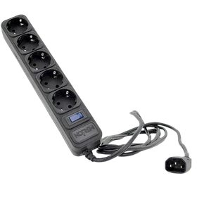 Мережевий фільтр Merlion UPS B518P 1.8m Black (UPS B518P)