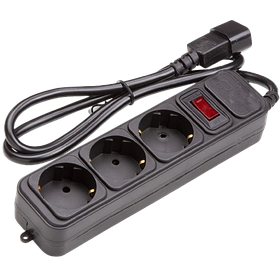 Мережевий фільтр PowerPlant 1m Black (PPUA10M10S3)