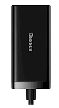 Мережевий зарядний пристрій Baseus GaN3 Pro 4 Ports Desktop Charger 100W Black (CCGP000101), фото 3