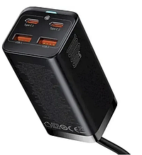 Мережевий зарядний пристрій Baseus GaN3 Pro 4 Ports Desktop Charger 100W Black (CCGP000101)