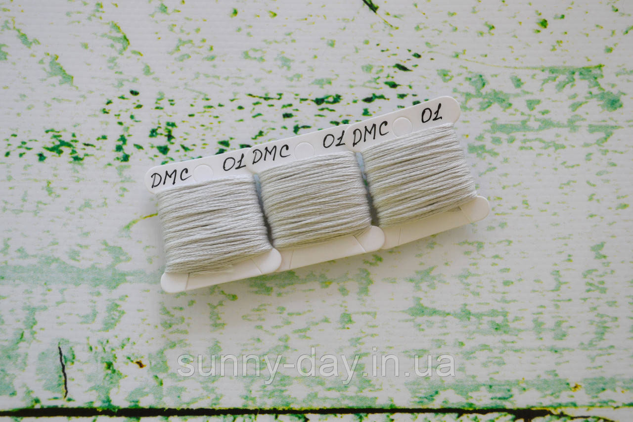 Муліне DMC art.117 №01 (ручна намотка з конусу - 8м), фото 1