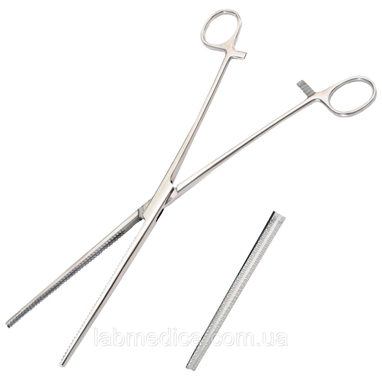 Затискач гінекологічний по Mayo-Robson довгий прямий SURGIWELOMED Довжина 26,0 см, фото 1