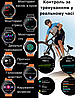 Смарт-годинник чоловічий з компасом із захистом ip68 чорний розумний Smart Watch вживання дзвінків Modfit Pathfinder GPS, фото 8