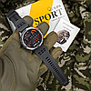 Смарт годинник з компасом чоловічий Smart Watch з дзвінком сталевим корпусом Modfit GPS ArmyGreen 2 ремінці, фото 9