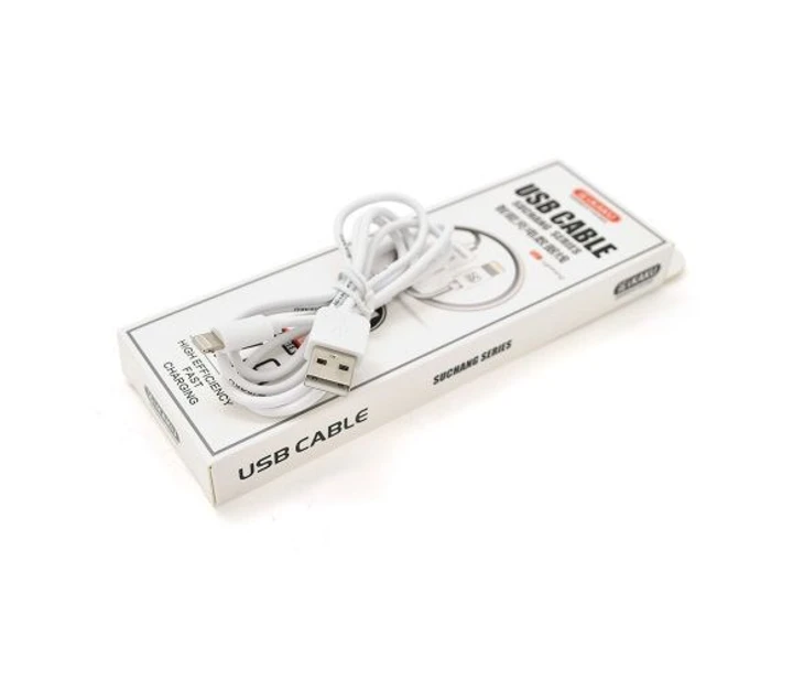 Кабель iKaku Suchang USB - Lightning (M/M), 2.4 A, 1 м, White