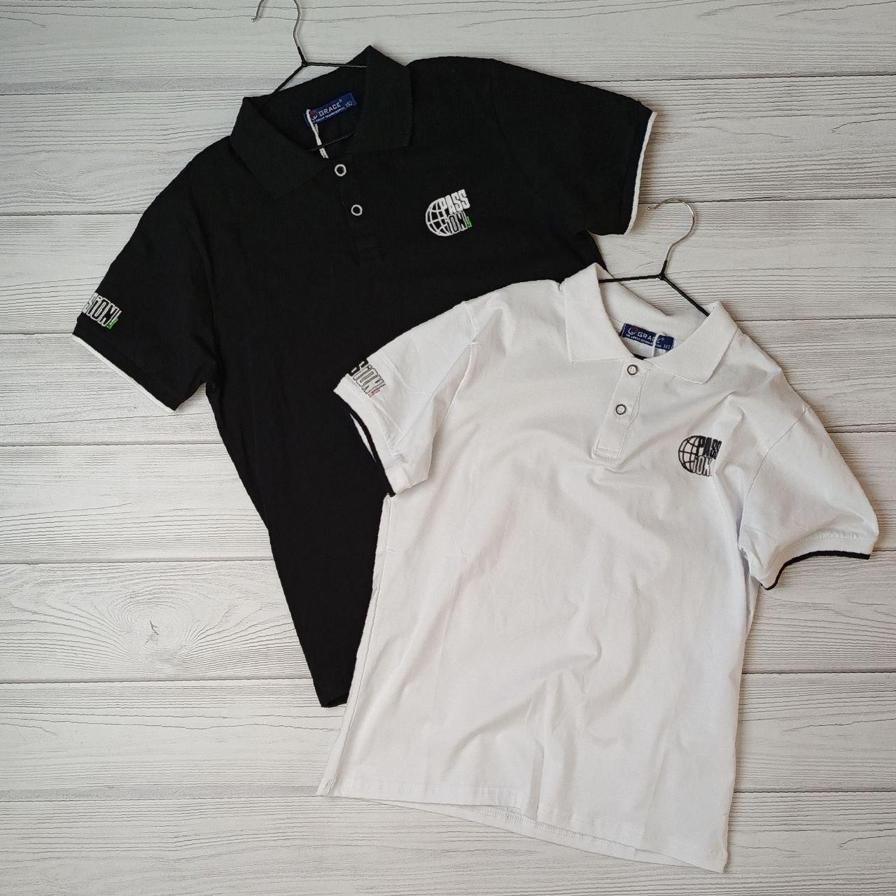 Футболка-поло для хлопчика з коротким рукавом і коміром на ґудзиках, фото 1