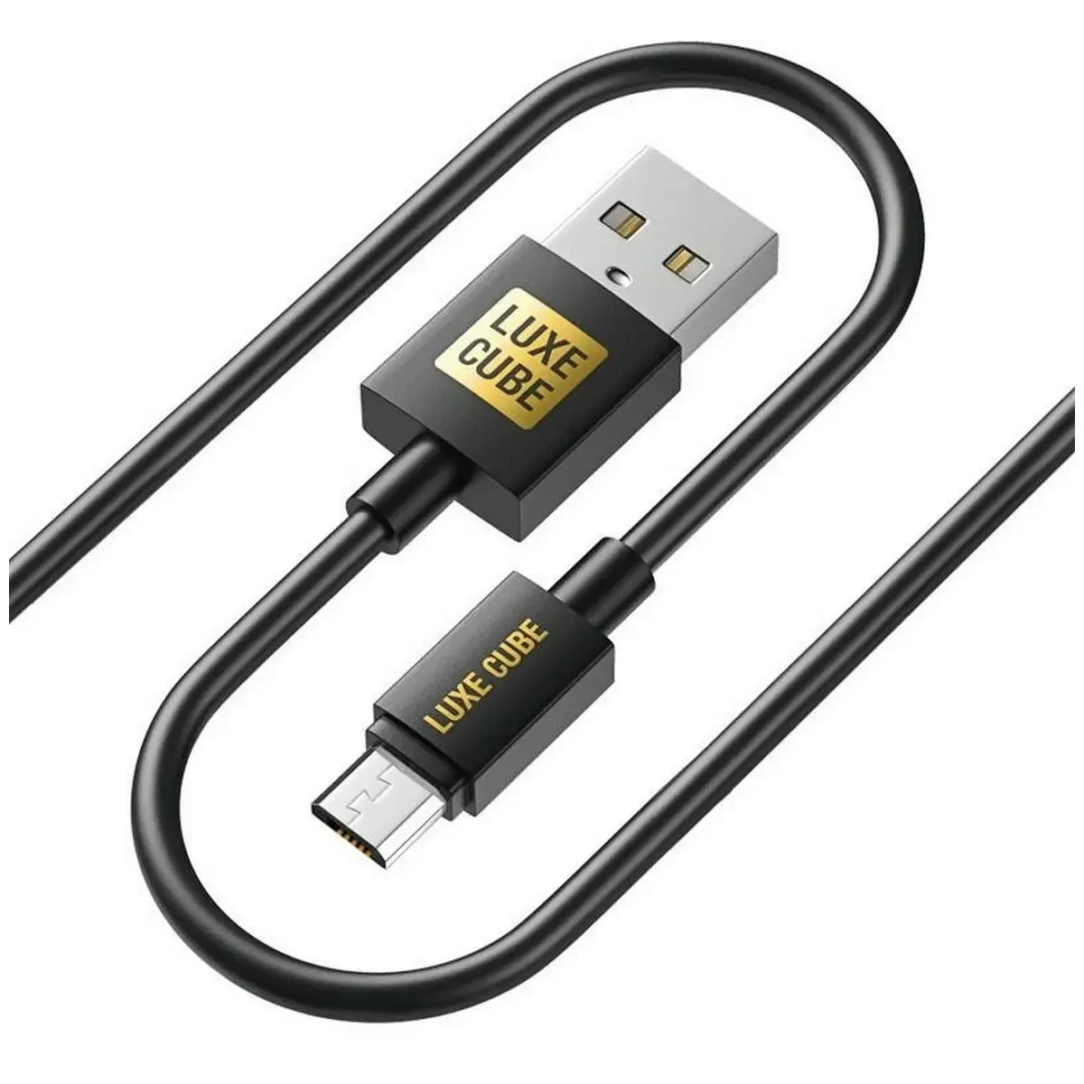 Кабель Luxe Cube USB-Lightning, 3А, 2м, чорний