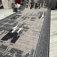 Доріжка на підлогу у сірому кольорі ШАРП, ширина 60 см, безворсова, на повстяній основі