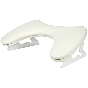 Підлокітник для манікюру Фігурний півмісяць білий МЕТАЛ