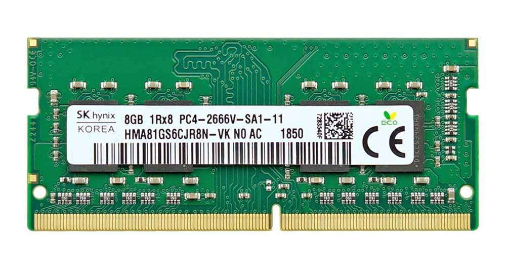 Оперативна пам'ять для ноутбука DDR4-2666 8GB PC4-21300 SK hynix HMA81GS6CJR8N-VK