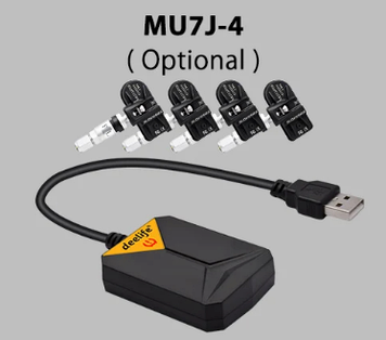 Система TPMS MU7J-4 датчики контролю тиску в шинах для ANDROID автомагнітоли  внутрішні датчики коліс
