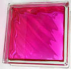 Склоблок  Brilly Ruby Wave малиновий 190х190х80 мм, фото 4