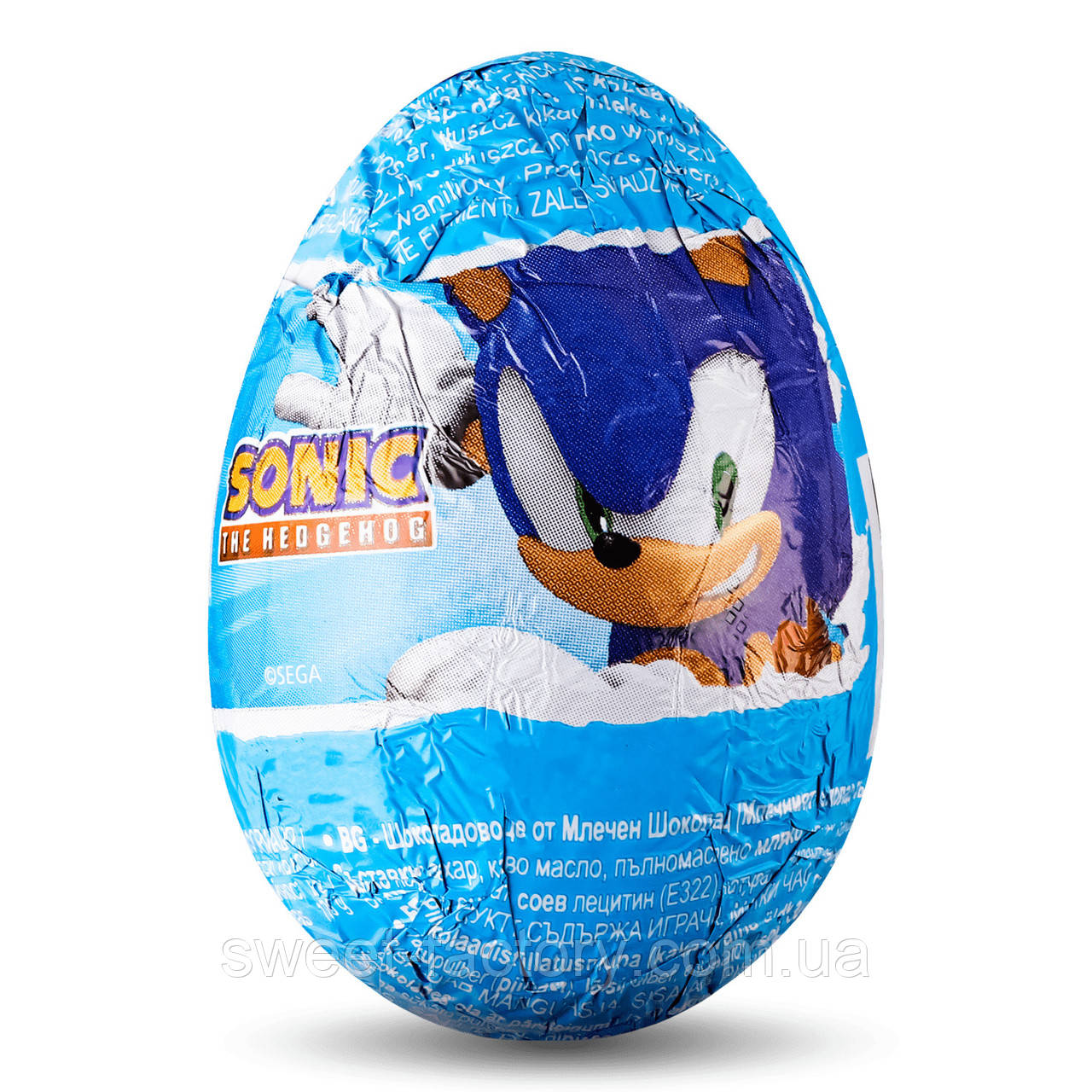 Шоколадное яйцо Zaini Sonic 20g, фото 1
