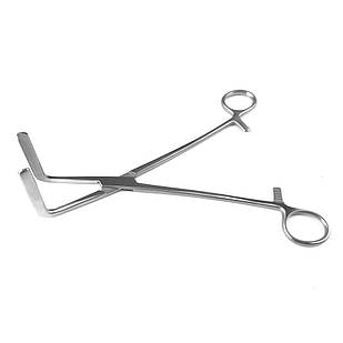 Затискач по Wertheim-Cullen для гістероектомії SURGIWELOMED. Довжина 21,5 см