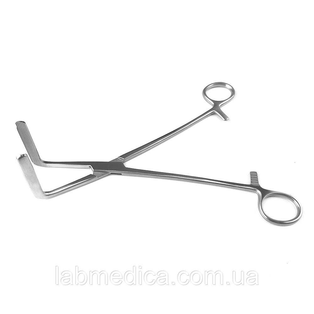 Затискач по Wertheim-Cullen для гістероектомії SURGIWELOMED. Довжина 21,5 см, фото 1