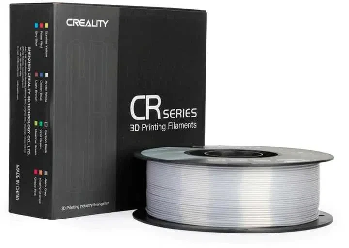 PLA пластик Creality філамент для 3D принтера шовковий 1.75мм 1кг Срібло