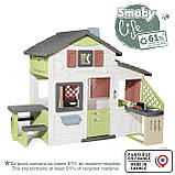Будинок Smoby Life для друзiв з лiтньою кухнею, дверним дзвiнком та столиком, 217х155х172 см, фото 7