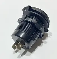 Врізна зарядка PD TYPE-C *1шт+QC USB 3.0 12V-12V (червона), фото 5