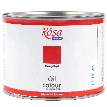 НАЯВНІСТЬ УТОЧНЮЙТЕ  Фарба олійна, Червона темна (534), 490мл, ROSA Studio