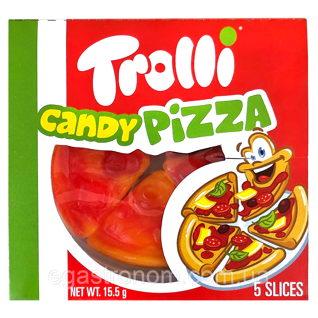 Желейки піцца Троллі Trolli pizza 15.5g 48шт/пач (Код: 00-00017282)