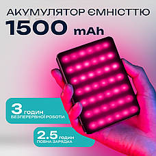 Портативне відеосвітло M16 RGB кольорова LED панель для фото та відеозйомки лампа для селфі, фото 4
