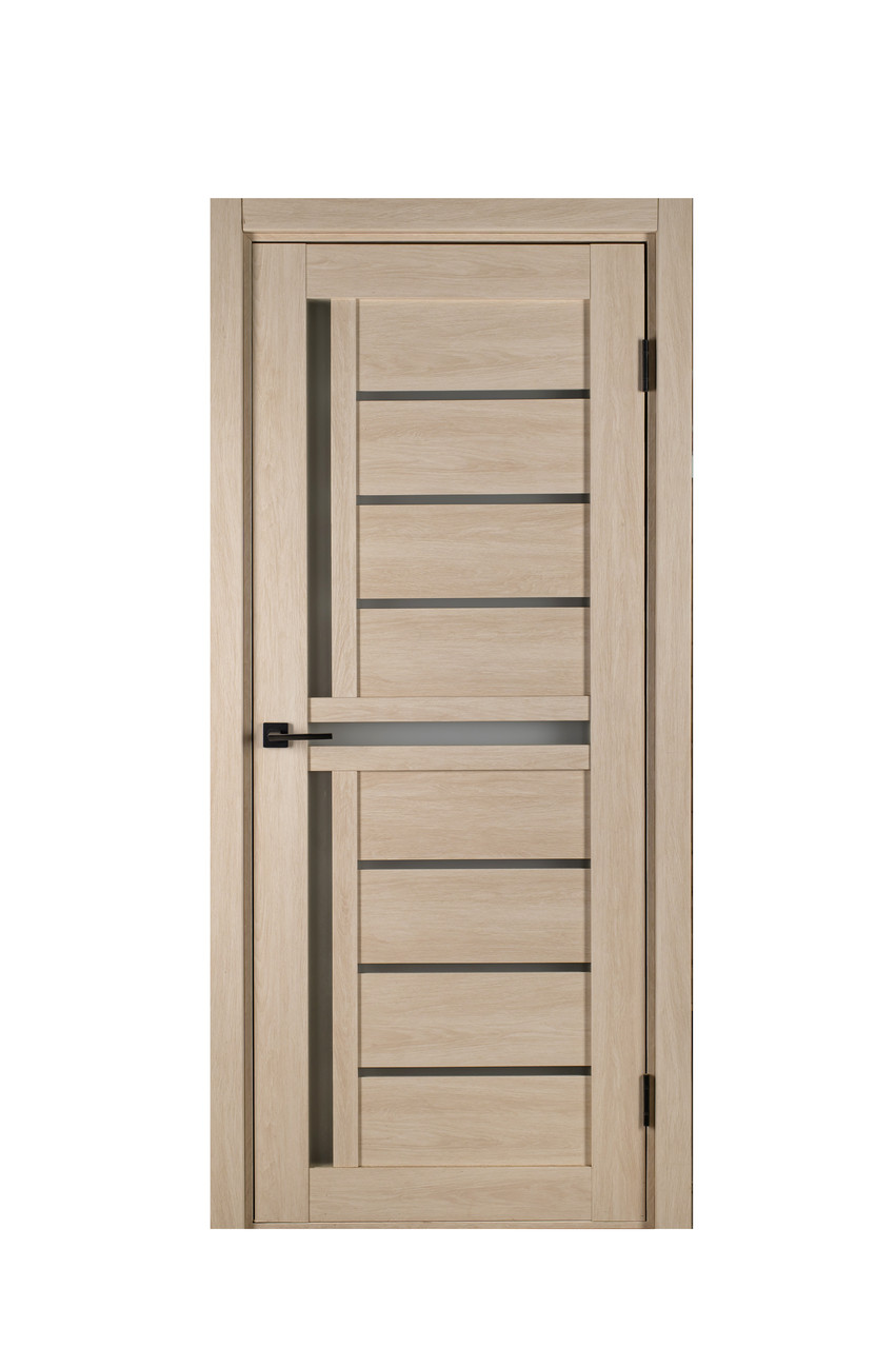 Двері Sun Doors Діана New Дуб молочний + Скло сатин 80*200 см Двері міжкімнатні зі склом